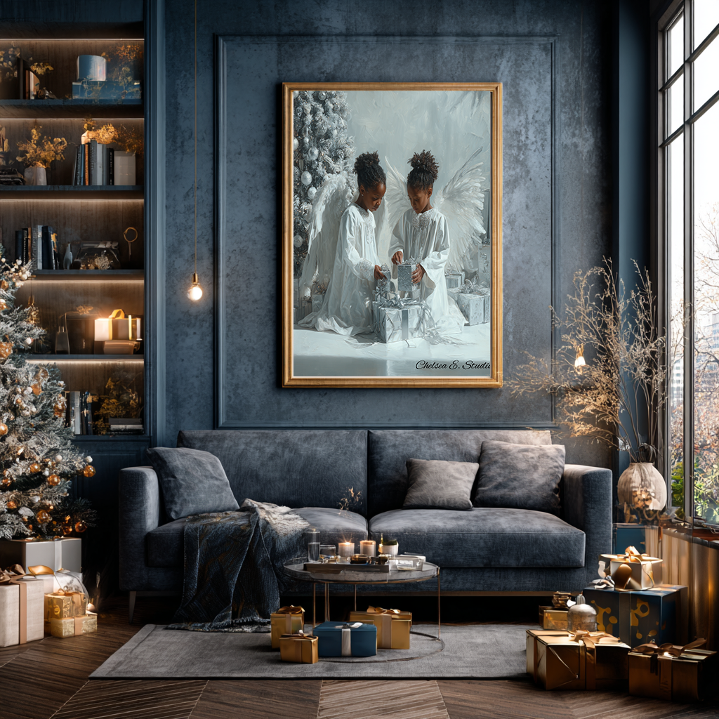 Christmas in Heaven — Canvas