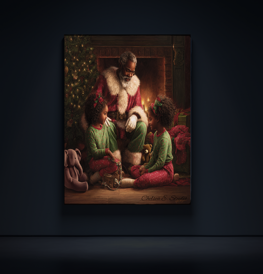 Santa, Tell Us a Story — Canvas