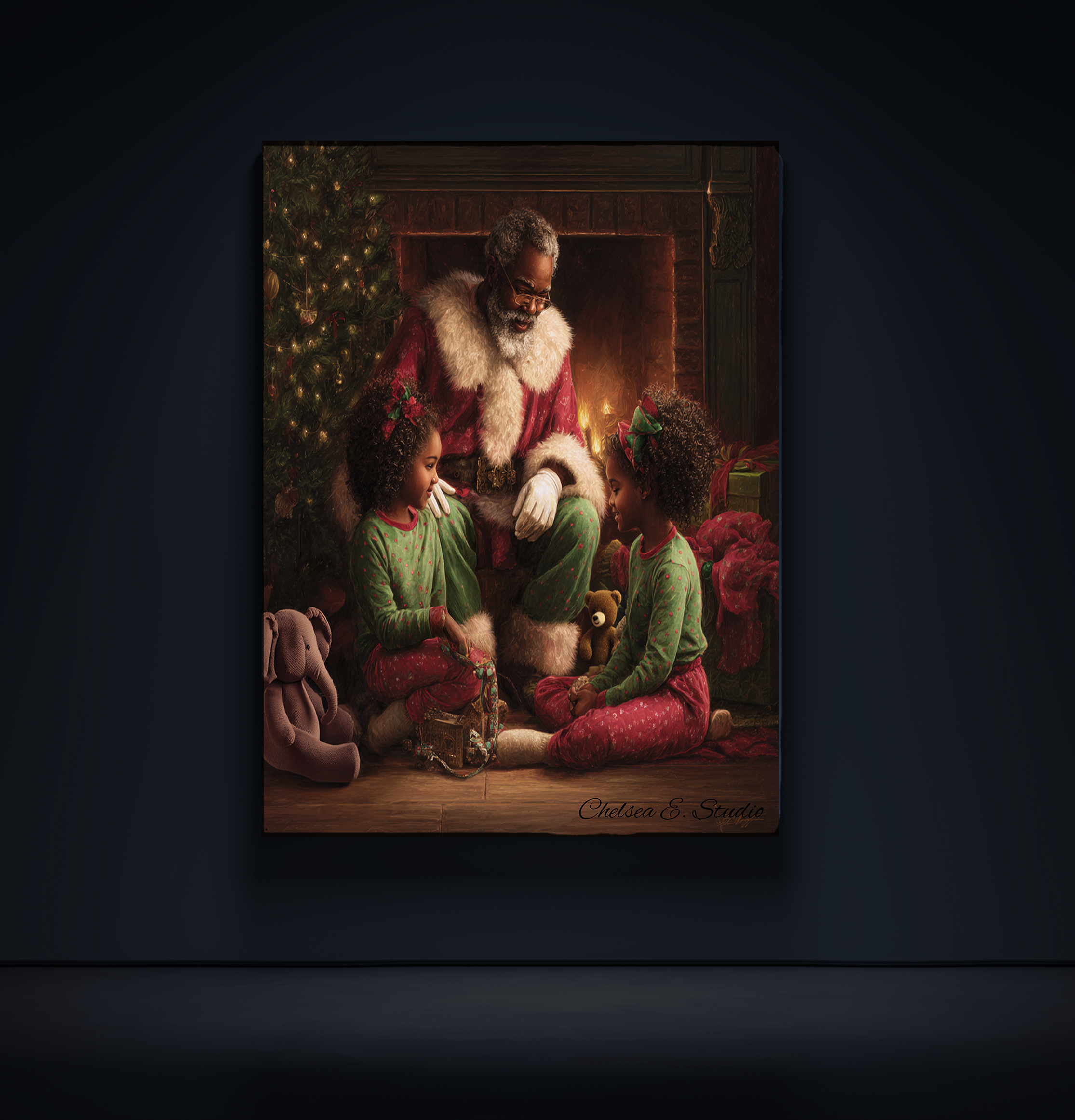 Santa, Tell Us a Story — Canvas