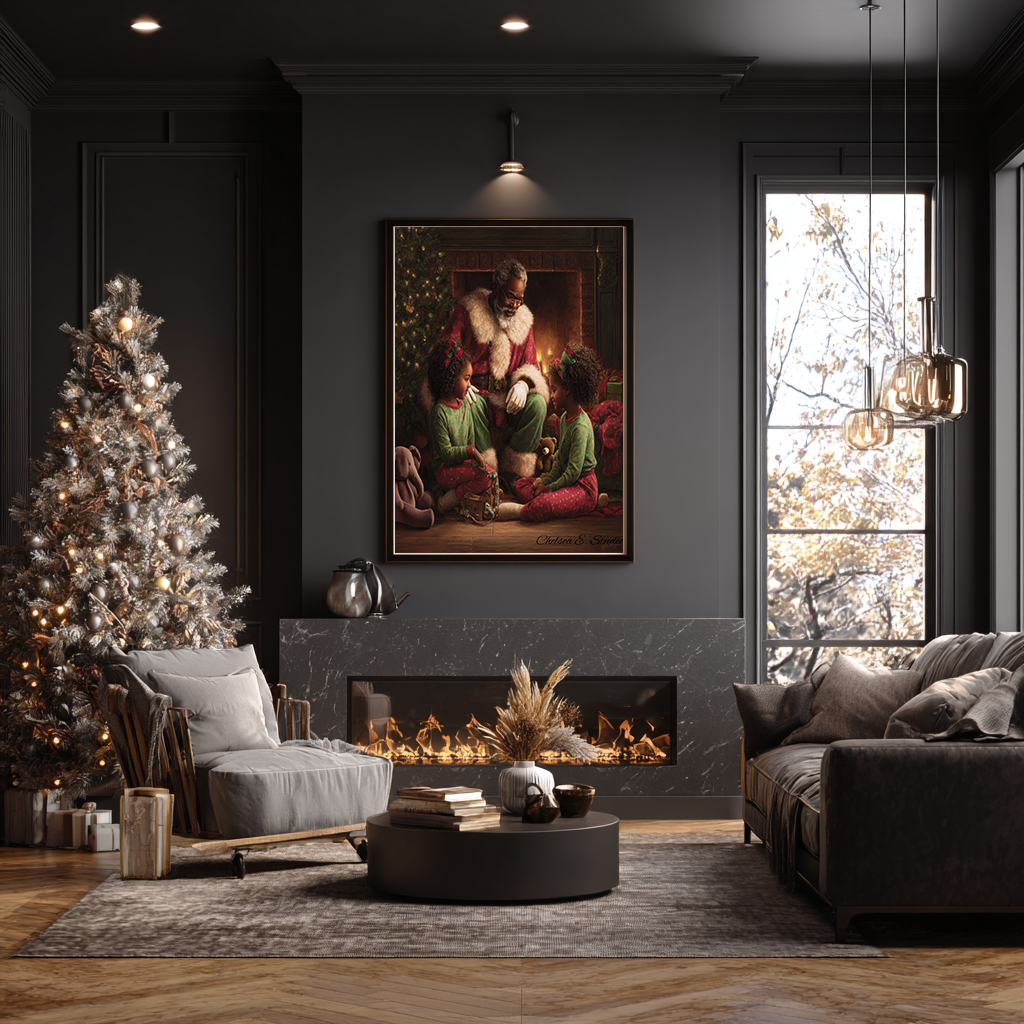 Santa, Tell Us a Story — Canvas